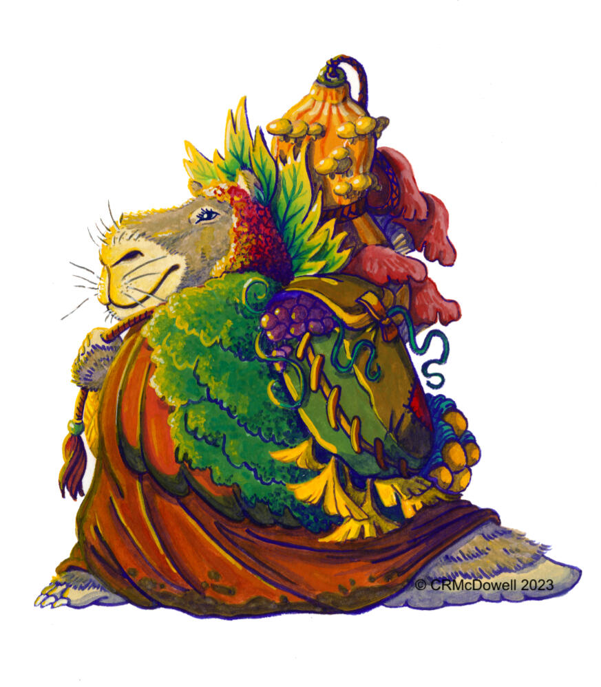 Fantasy Trader (Gouache 6&quot;x8&quot; July 2023)